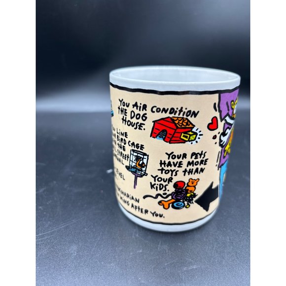 Vintage "You Know You're an Animal Lover When..." Mug Ganz Korea - Picture 11 of 16